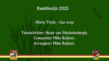 12. Hintie Tintie - Gas erop - 2025