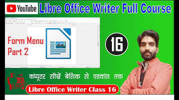 Libre Office Writer Class 16 | Form Menu Part - 2 | Image Button | Group Box | Table Control