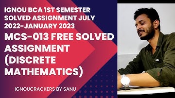 MCS-013 Solved Assignment July 2022-January 2023 | BCA and MCA Solved Assignment IGNOU