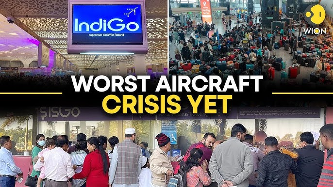 IndiGo Crisis LIVE: Hundreds Stranded! Flight Chaos Hits India; Mass  Cancellations, Govt Caps Prices - YouTube