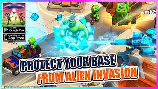 CONTROL YOUR UFO TO BUILD TOWERS AGAINST ALIENS - Aliens vs Zombies Gameplay android / iOS - Z1CKP screenshot 4