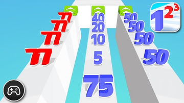 Number Master: Run and Merge - Gameplay Walkthrough Part 11 - Game Levels 105-109 (iOS, Android)