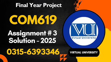 COM619 Assignment 3 solution #com619 #proposal #project #2025
