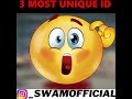 TOP 3 MOST UNIQUE ID😲 #Shorts #freefireshorts