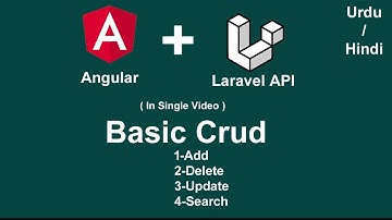 Angular | Laravel API Basic Crud in Urdu | Hindi | search | Delete | Add | Update