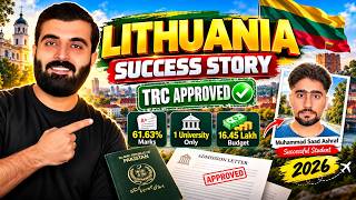 Lithuania Success Story 2026 🇱🇹 | Just 61% Marks, ONE University & TRC Approved! Update