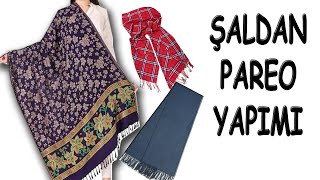 Eski Şaldan Pareo Nasıl Yapılır | Turn Old Shawl into Pareo Resimi