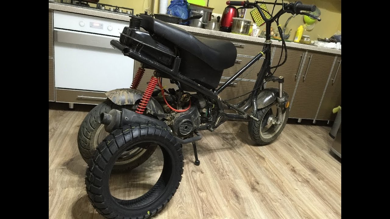 Замена резины на скутере (как поменять покрышку заднего колеса на ...