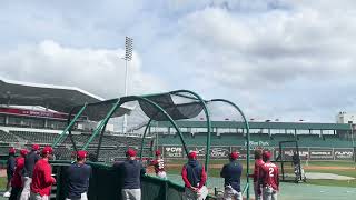 Boston Red Sox Prospect Antonio Anderson Takes Batting Practice At Jetblue Park