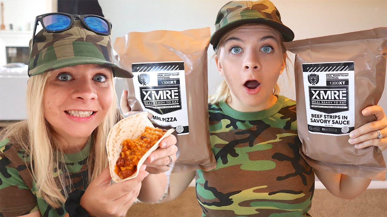 EATING ONLY MILITARY FOOD FOR 24 HOURS (WOW!)