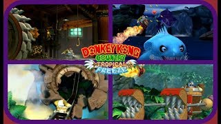 Donkey Kong Country: Tropical Freeze-All Mine Cart/Rocket Barrel Levels