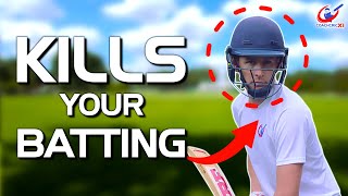 This can COMPLETELY DESTROY your BATTING!  Fixing Incorrect head positions when batting