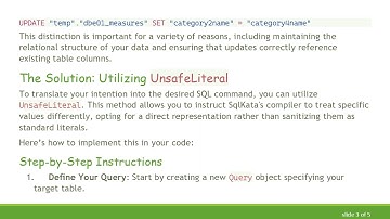 How to Use SqlKata to Set Column Names Dynamically in PostgreSQL