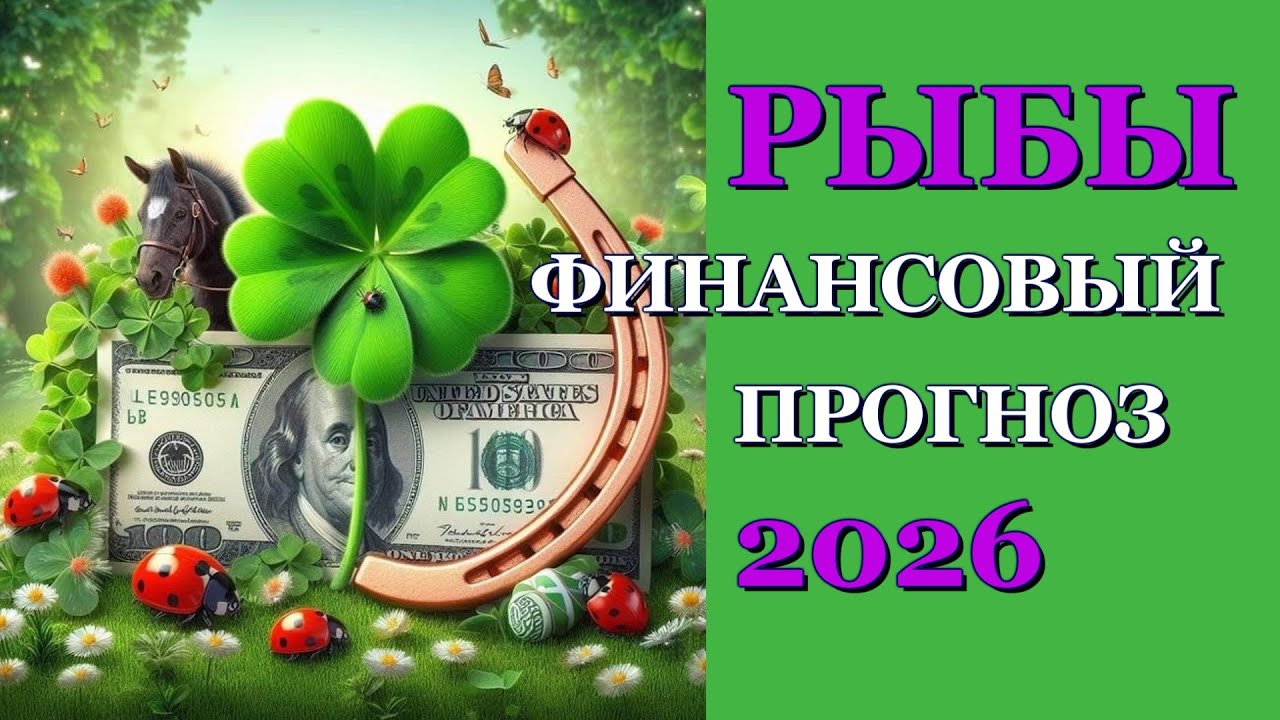 РЫБЫ 2026 - ФИНАНСЫ - ТАРО ПРОГНОЗ - ГОРОСКОП - РАСКЛАД на ДЕНЬГИ -  ОНЛАЙН ГАДАНИЕ