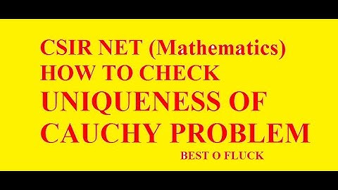 Uniqueness of Partial Differential Equation | Unique and Infinite Solution of PDE