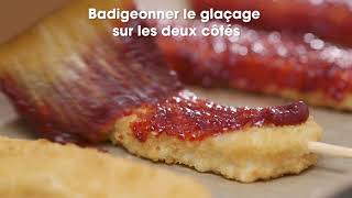 Satays de poulet glacé au tandoori