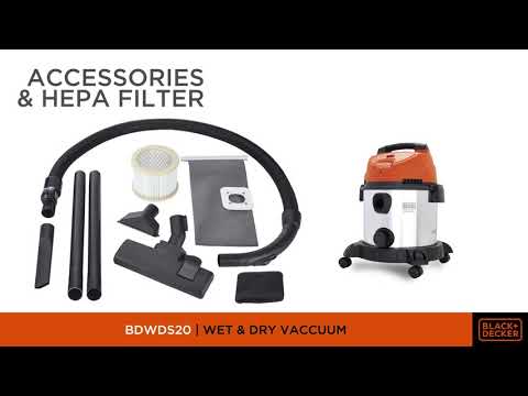 Black & Decker BDWDS20 1600W Wet & Dry Vacuum Cleaner