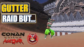 Massive Raid In Desert Gutter part 1! They Was Repairing But ... : Conan Exiles Raid & Pvp Chapter 3