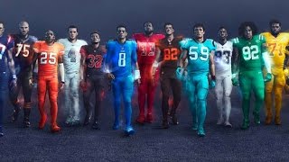 All Color Rush Uniforms on Madden NFL 17
