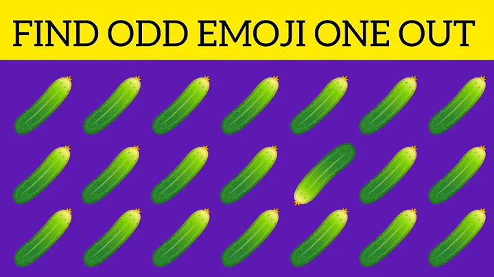 Guess your brain power by finding the odd Emoji.