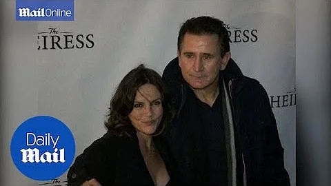 In happier times: Anthony LaPaglia and now ex-wife Gia Carides - Daily Mail