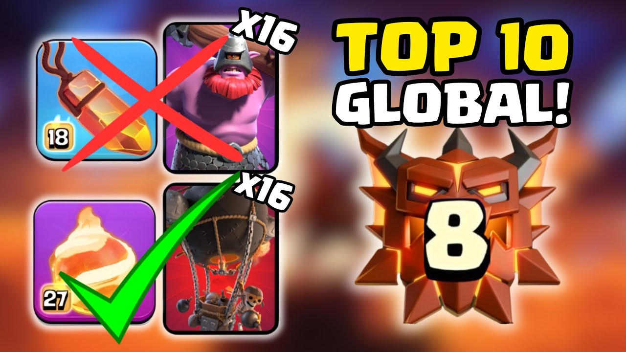 Stop Losing Your Braincells And Use This Fireball Rocketloon Army! (Clash of Clans)