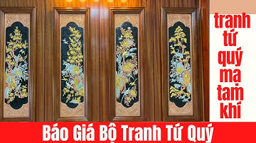 Báo giá tranh tứ quý mạ tam khí siêu sang trọng | Tranh đồng cao cấp | Ngọc Anh Tranh Đồng