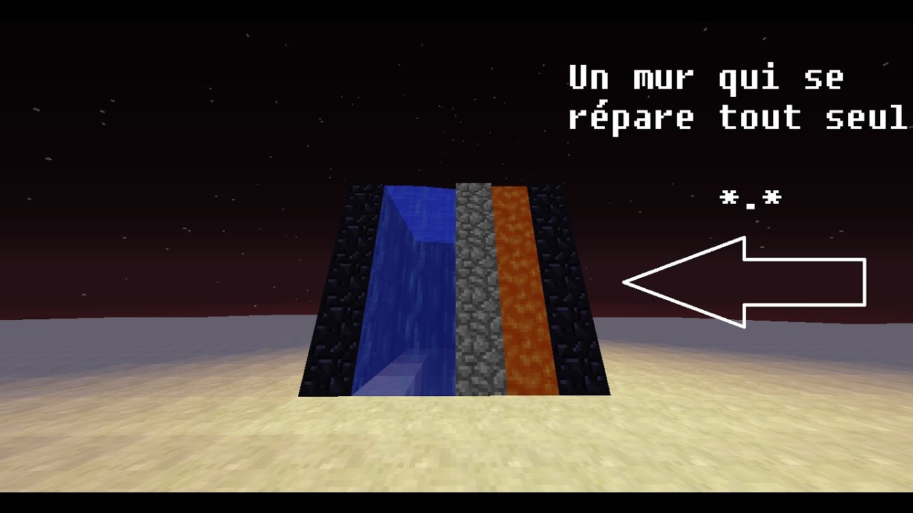 Minecraft - Un mur qui se répare tout seul *.* | Tutoriel Faction - YouTube