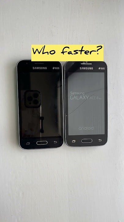 Who faster? Samsung J1 Mini prime vs Ace 4 Neo / speed test boot animation
