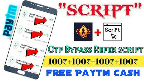 Online Script🔥Refer Bypass Script || Quizistan App Otp Bypass Refer script || Free Paytm Cash