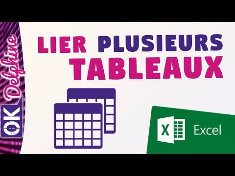 EXCEL - Lier plusieurs tableaux de données Excel dans un tableau croisé dynamique
