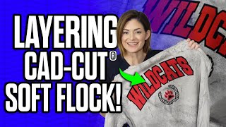 How To Layer CAD CUT® Soft Flock | Unique Textured HTV For Printing on Apparel screenshot 1