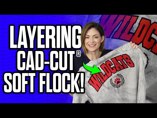 How To Layer CAD CUT® Soft Flock | Unique Textured HTV For