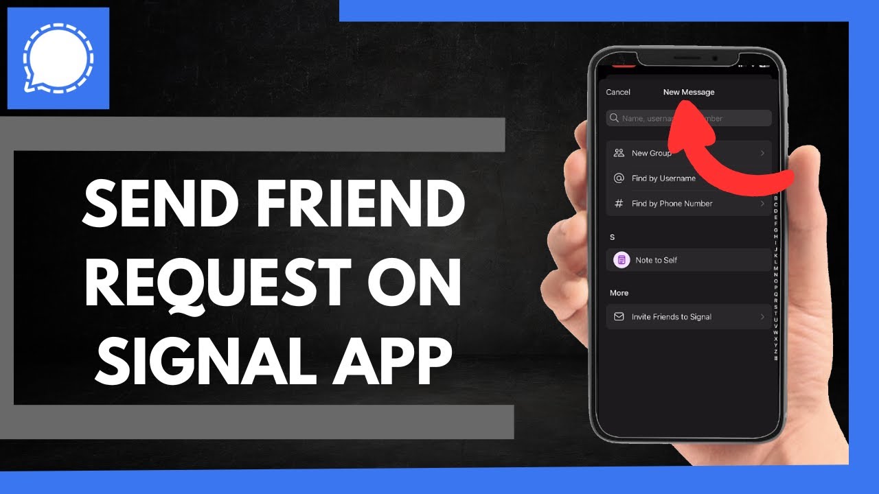 How To Send Friend Request On Signal App - YouTube