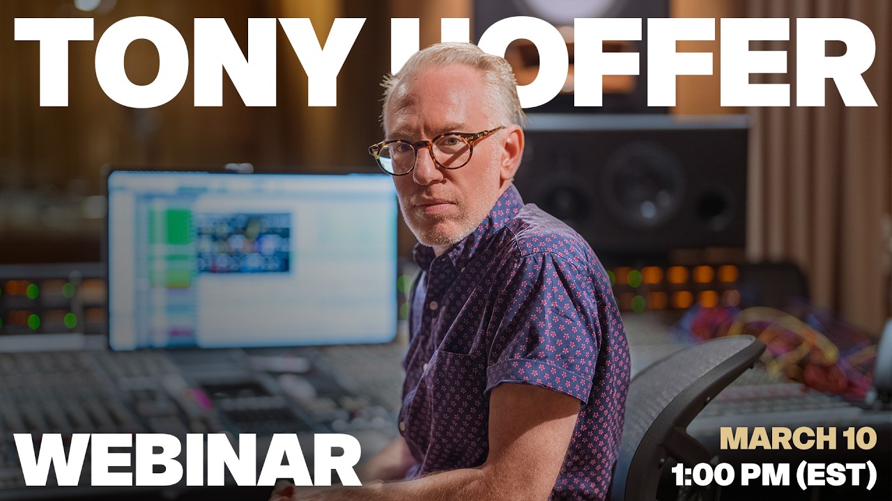 Webinar with Tony Hoffer