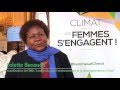 Femme et climat  interview de colette benoudji