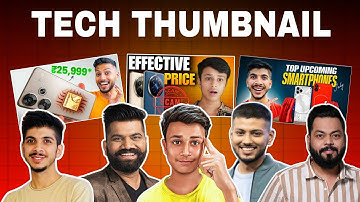 How To Make Tech Video Thumbnail Like Technical Guruji, Tech Burner, Trakin Teck in Picsart
