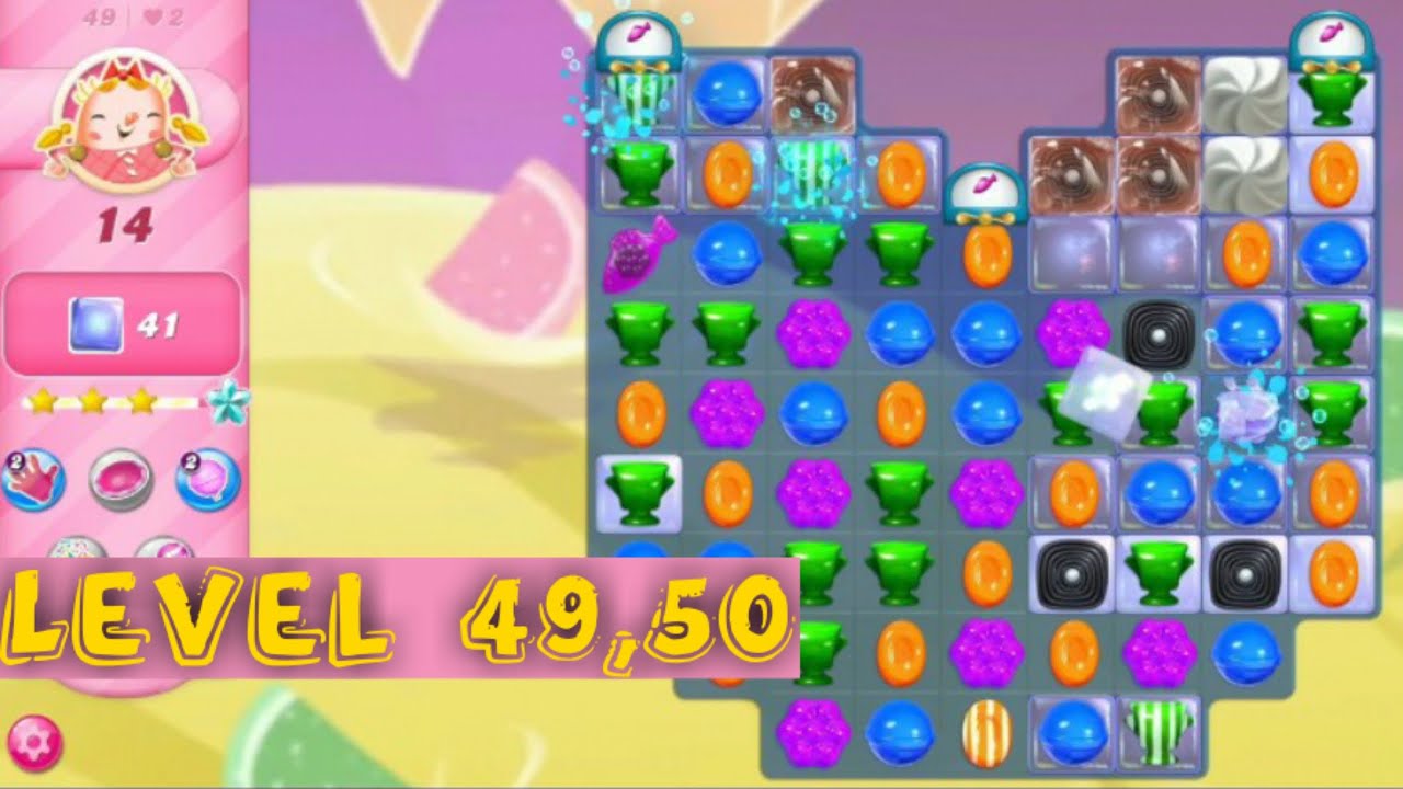 Level  49, 50  | candy crush saga | gameplay | play game database