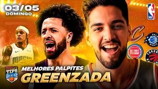 PALPITES DA NBA PARA HOJE 03 05 2026 (DOMINGO) + BILHETE PRONTO