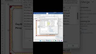 Cách in giấy khen hàng loạt trực tiếp trên word #thuydungle