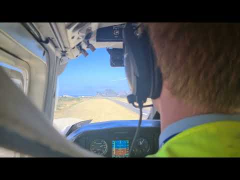 Landing Great Barrier Island BN-2 Islander ZK-EVO