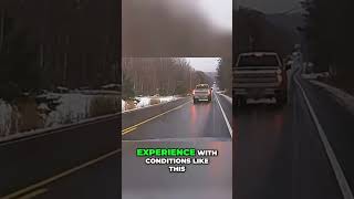 Flash Freeze Driving: Maine Roads Turn into Ice! 😱🚗 #shorts