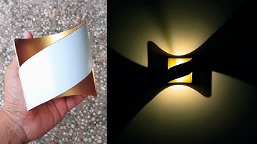 Simple Wall Lamp from PVC Pipe | Modern Lighting Ideas | DIY Crafts