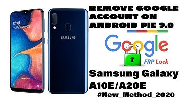 Samsung #A10E #A20E Frp Bypass Google Account Unlock l Samsung #SM_A102U #SM_A202F New Method 2020