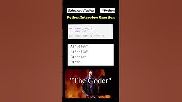 Python String Reversal Trick | Interview Coding Question #Python #developers  #webdeveloper