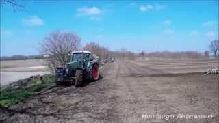 Fendt 718 Vario Ploughing Shaky Gülle 2015 GoPro 4 Hero Black