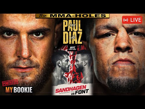🔴JAKE PAUL vs NATE DIAZ + UFC NASHVILLE: Sandhagen vs Font | LIVE Fight Reaction Stream!