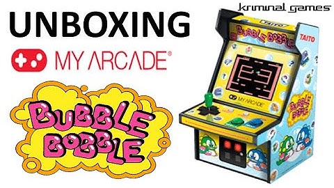 BUBBLE BOBBLE MINI CABINET MY ARCADE | UNBOXING | KRIMINAL GAMES