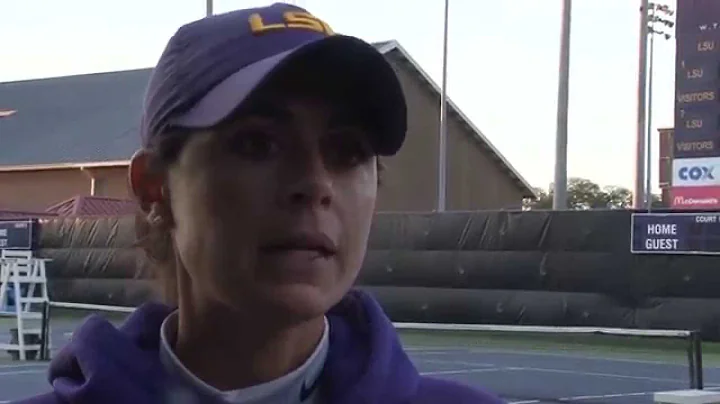 Women's Tennis Coach Julia Sell talk about loss to...