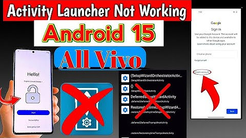 All Vivo Game Over Frp Bypass Android 15 🆕️ Method 💯% Done ✅️ Activity Launcher ❌️ Google Id Unlock 